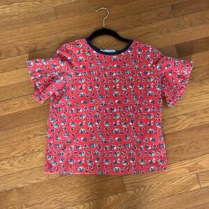 Draper James flower blouse